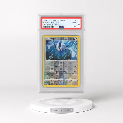 2020 Pokémon Sword & Shield Vivid Voltage #132 Lugia - Reverse Foil (PSA 10 GEM MINT)