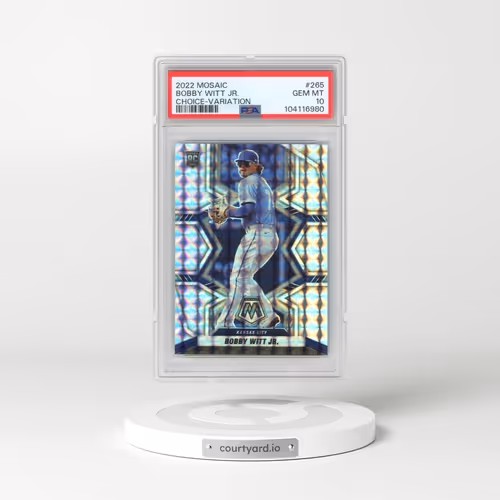 2022 Panini Mosaic #265 Bobby Witt Jr. - Choice-Variation (PSA 10 GEM MINT)