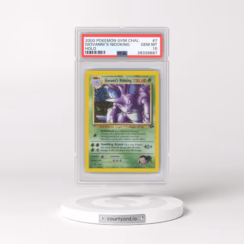 2000 Pokémon Gym Challenge #7 Giovanni's Nidoking - Holo (PSA 10 GEM MINT)