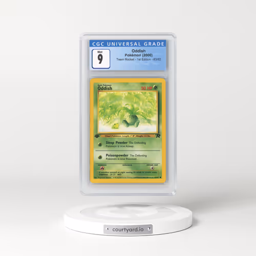 2000 Team Rocket #63/82 Oddish - 1st Edition 1st Edition (CGC 9 MINT)