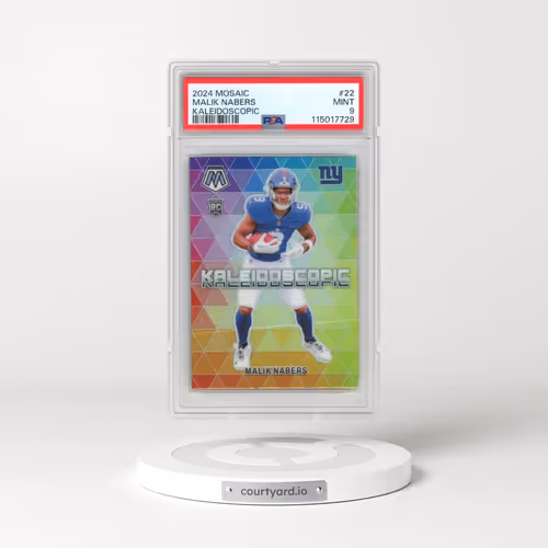 2024 Panini Mosaic Kaleidoscopic #22 Malik Nabers (PSA 9 MINT)