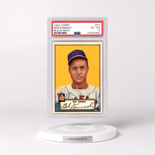 1952 Topps #77 Bob Kennedy - Black Back (PSA 4 VG-EX)