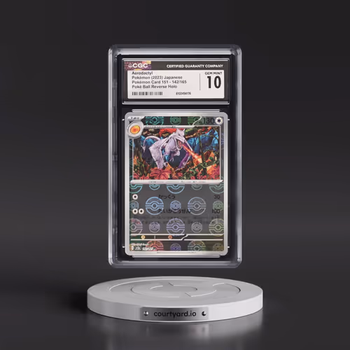 2023 Pokémon Card 151 #142/165 Aerodactyl - Reverse Holo Poké Ball (CGC 10 GEM MINT)