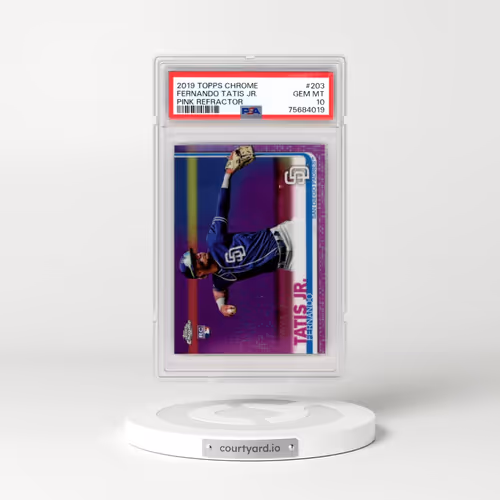 2019 Topps Chrome #203 Fernando Tatis Jr. - Pink Refractor (PSA 10 GEM MINT)