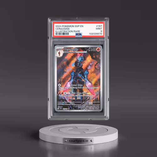 2024 Pokémon Ssp EN-Surging Sparks #197 Ceruledge - Illustration Rare (PSA 9 MINT)