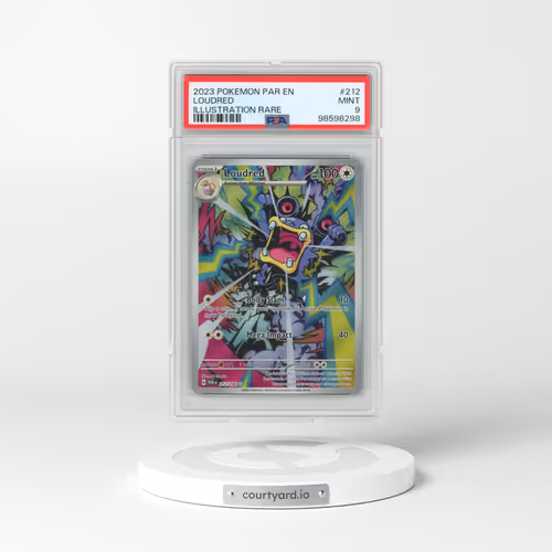 2023 Pokémon Par EN-Paradox Rift #212 Loudred - Illustration Rare (PSA 9 MINT)