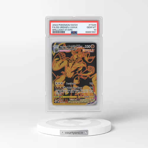2022 Pokémon Sword & Shield Brilliant Stars #TG29 Single Strike Urshifu Vmax - Full Art (PSA 10 GEM MINT)