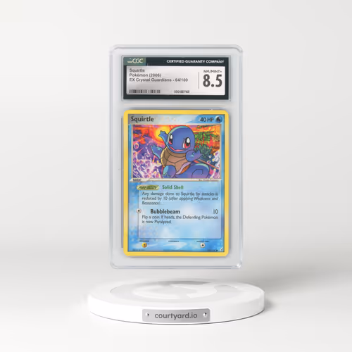 2006 EX Crystal Guardians #64/100 Squirtle (CGC 8.5 NM-MT+)