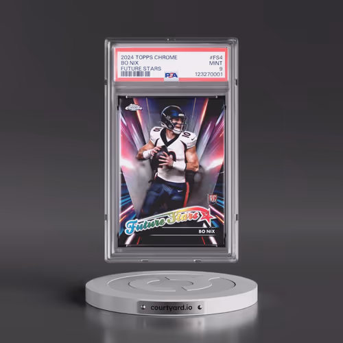 2024 Topps Chrome Future Stars #FS4 Bo Nix (PSA 9 MINT)