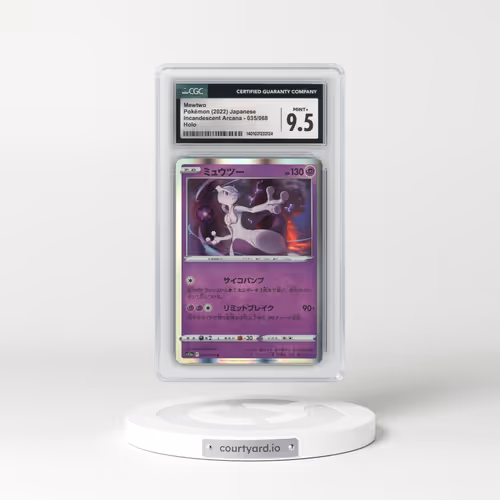 2022 Incandescent Arcana #035/068 Mewtwo - Holo (CGC 9.5 MINT+)