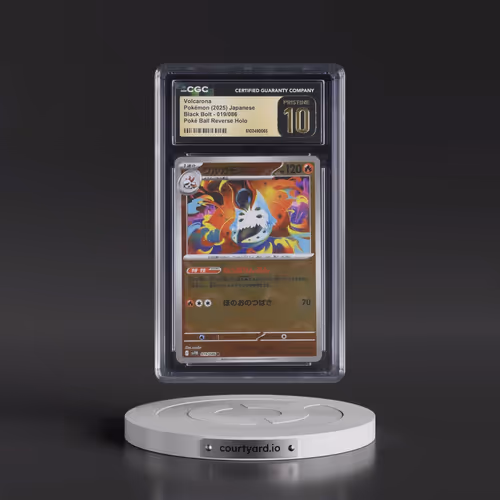 2025 Black Bolt - sv11B #019/086 Volcarona - Reverse Holo Poké Ball (CGC 10 PRISTINE)
