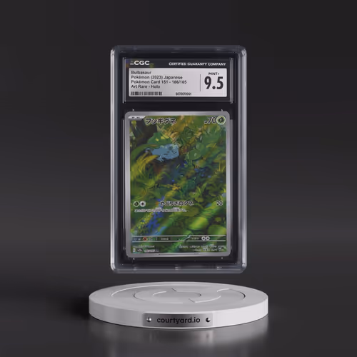 2023 Pokémon Card 151 #166/165 Bulbasaur - Art Rare Holo (CGC 9.5 MINT+)