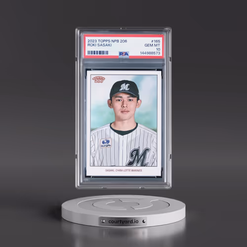 2023 Topps Npb 206 #165 Roki Sasaki (PSA 10 GEM MINT)