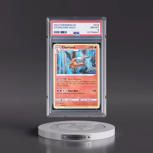 2022 Pokémon Go #010 Charizard - Holo (PSA 8 NM-MT)