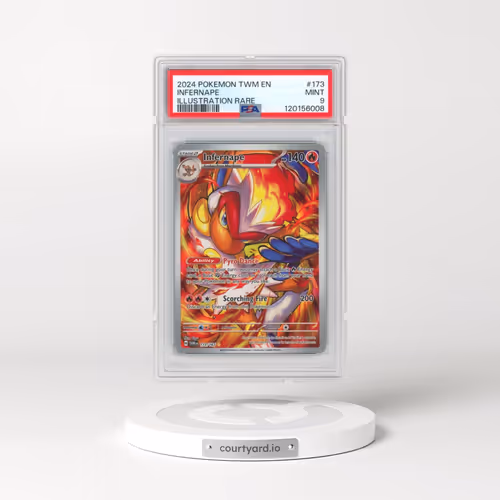 2024 Pokémon Twm EN-Twilight Masquerade #173 Infernape - Illustration Rare (PSA 9 MINT)