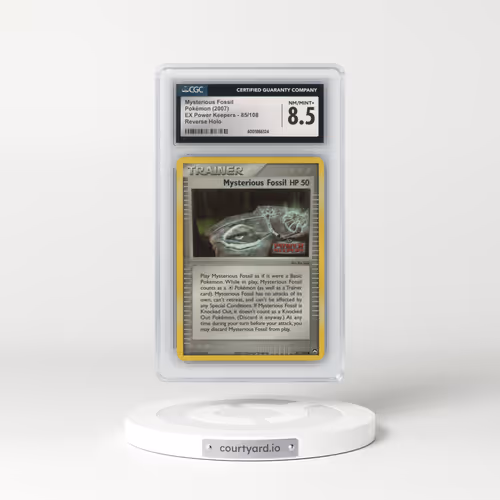 2007 EX Power Keepers #85/108 Mysterious Fossil - Reverse Holo (CGC 8.5 NM-MT+)