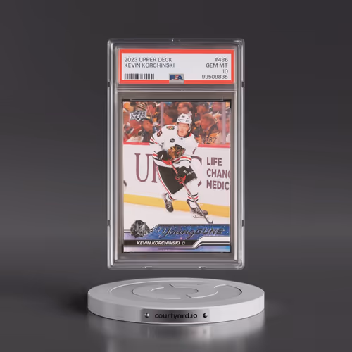 2023 Upper Deck #486 Kevin Korchinski (PSA 10 GEM MINT)