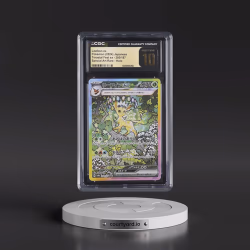 2024 High Class Pack: Terastal Fest ex - sv8a #200/187 Leafeon ex - Special Art Rare Holo (CGC 10 PR
