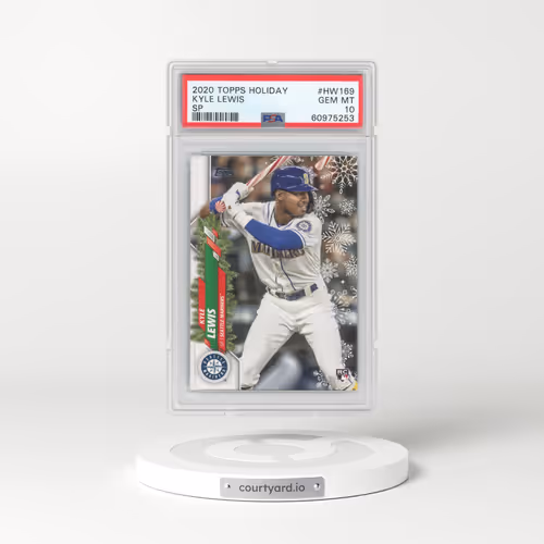 2020 Topps Holiday #HW169 Kyle Lewis - SP (PSA 10 GEM MINT)