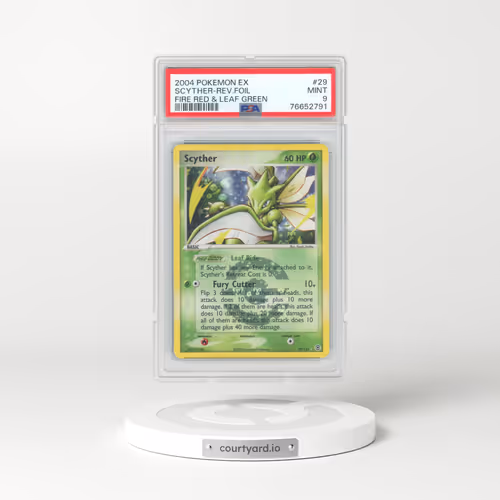 2004 Pokémon EX Fire Red & Leaf Green #29 Scyther - Reverse Foil (PSA 9 MINT)