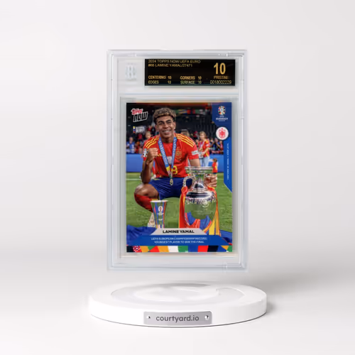 2024 Topps Now UEFA Euro #66 Lamine Yamal (BGS 10 PRISTINE)