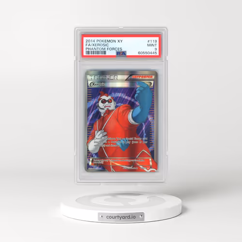 2014 Pokémon XY Phantom Forces #119 Xerosic - Full Art (PSA 9 MINT)