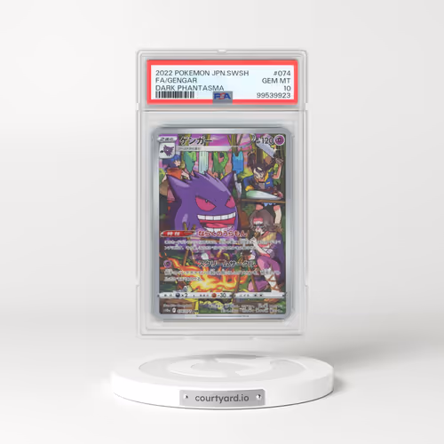 2022 Pokémon Sword & Shield Dark Phantasma #074 Gengar - Full Art (PSA 10 GEM MINT)