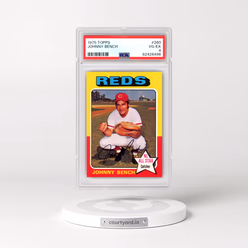 1975 Topps #260 Johnny Bench (PSA 4 VG-EX)