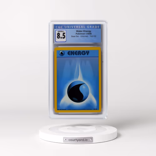 1999 Base Set #102/102 Water Energy (CGC 8.5 NM-MT+)