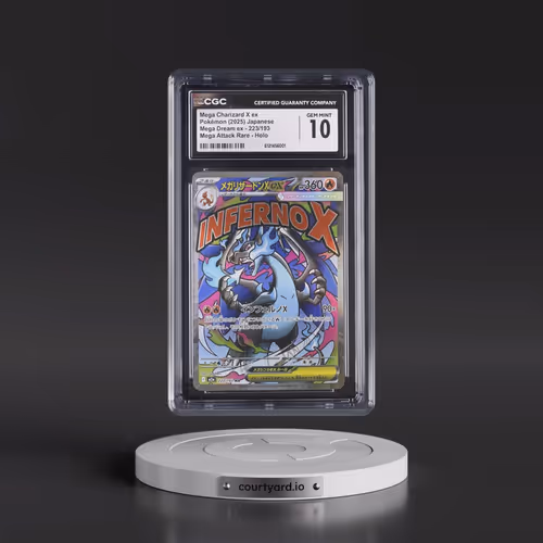 2025 Pokémon M2a-Mega Dream EX #223 Mega Charizard X EX - Holo Mega Attack Rare (CGC 10 GEM MINT)
