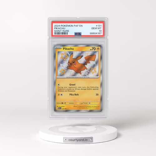 2024 Pokémon Paf EN-Paldean Fates #131 Pikachu - Shiny Rare (PSA 10 GEM MINT)