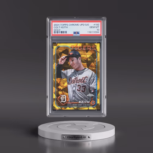 2024 Topps Chrome Sapphire Update Series #192 Colt Keith - Gold (PSA 10 GEM MINT)