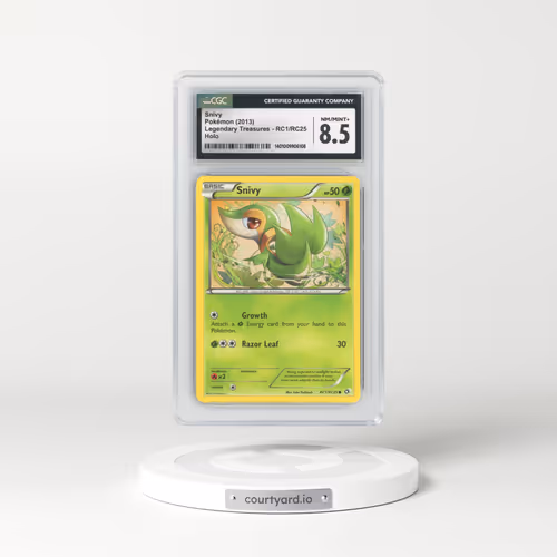 2013 Legendary Treasures #RC1/RC25 Snivy - Radiant Collection Holo (CGC 8.5 NM-MT+)