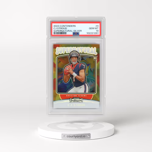 2023 Panini Contenders Supernatural #4 CJ Stroud - Silver (PSA 10 GEM MINT)