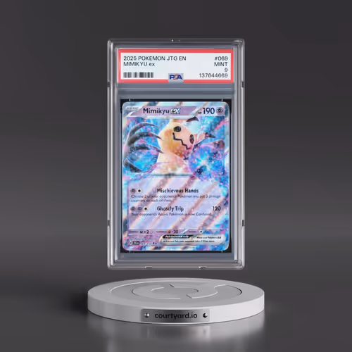 2025 Pokémon Jtg EN-Journey Together #069 Mimikyu EX - Holo (PSA 9 MINT)