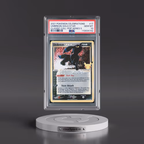 2021 Pokémon Celebrations Classic Collection #17 Umbreon-Gold Star (PSA 10 GEM MINT)
