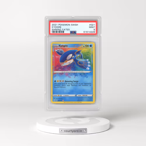 2021 Pokémon Sword & Shield Shining Fates #021 Kyogre (PSA 9 MINT)