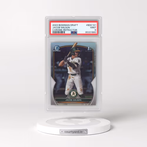 2023 Bowman Draft #BDC121 Jacob Wilson - Chrome-Refractor (PSA 9 MINT)