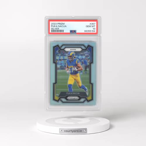 2023 Panini Prizm #357 Puka Nacua - Silver Prizm (PSA 10 GEM MINT)