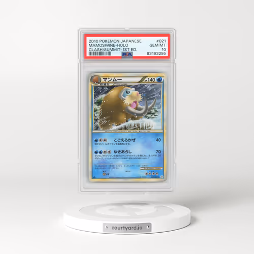 2010 Japanese Pokémon Clash at the Summit #021 Mamoswine - 1st Edition Holo (PSA 10 GEM MINT)