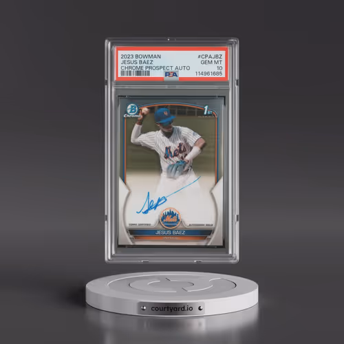 2023 Bowman Chrome Prospect Autographs #CPAJBZ Jesus Baez (PSA 10 GEM MINT)
