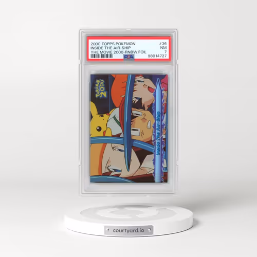 2000 Topps Pokémon the Movie 2000 #36 Inside the Air-Ship - Rainbow Foil (PSA 7 NM)