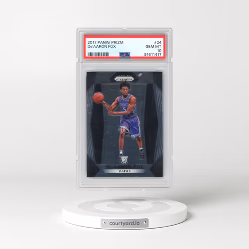 2017 Panini Prizm #24 DE'Aaron Fox (PSA 10 GEM MINT)