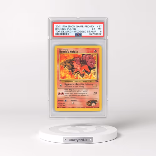 2001 Pokémon Game Promo #37 Brock's Vulpix - Top Deck Magazine w/Wizards Gold Stamp (PSA 6 EX-MT)
