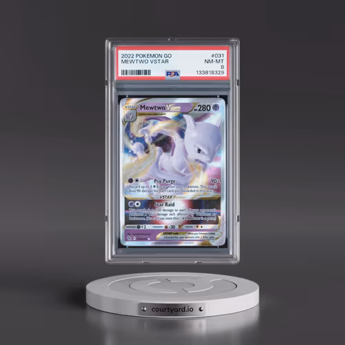 2022 Pokémon Go #031 Mewtwo Vstar (PSA 8 NM-MT)
