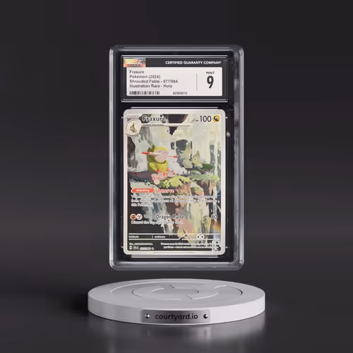 2023 Shrouded Fable - SFA EN #077/064 Fraxure - Illustration Rare Holo (CGC 9 MINT)
