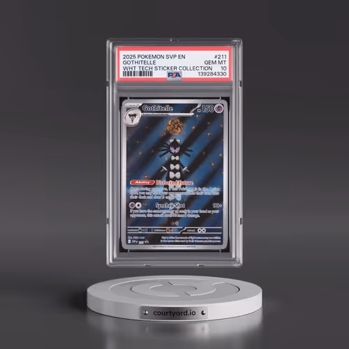 2025 Pokémon Svp EN-SV Black Star Promo #211 Gothitelle - White Flare Tech Sticker Collection (PSA 1