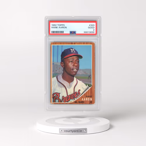 1962 Topps #320 Hank Aaron (PSA 2 GOOD)