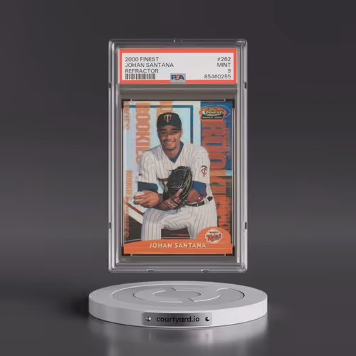 2000 Finest #262 Johan Santana - Refractor (PSA 9 MINT)