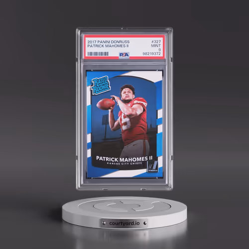 2017 Panini Donruss #327 Patrick Mahomes II (PSA 9 MINT)